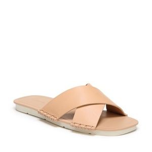 Vince Cross Strap Flat Sandal